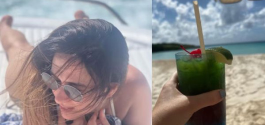 Tata Werneck ganha comentário picante de Rafa Vitti em foto de praia no Caribe