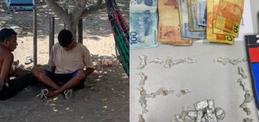 PM prende três suspeitos e apreende drogas e dinheiro em Parnaíba