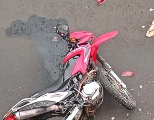 Idoso fica ferido em colisão entre motocicletas na BR-343, em Teresina