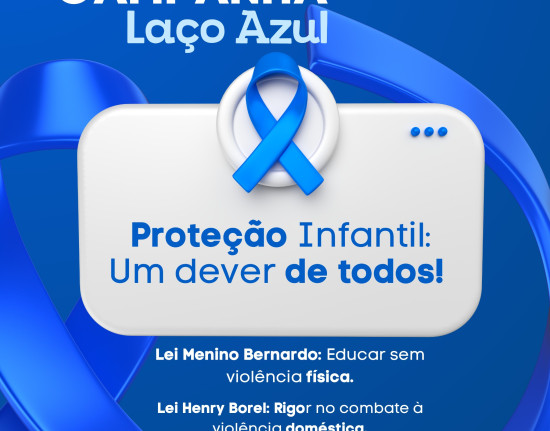 Esperantina lança campanha Laço Azul contra violência infantil no município