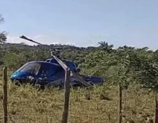 Problema técnico provocou pouso forçado de helicóptero em José de Freitas, diz SSP