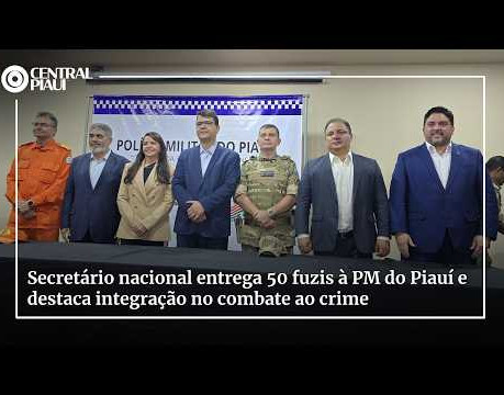 Secretário nacional entrega 50 fuzis à PM do Piauí e destaca integração no combate ao crime