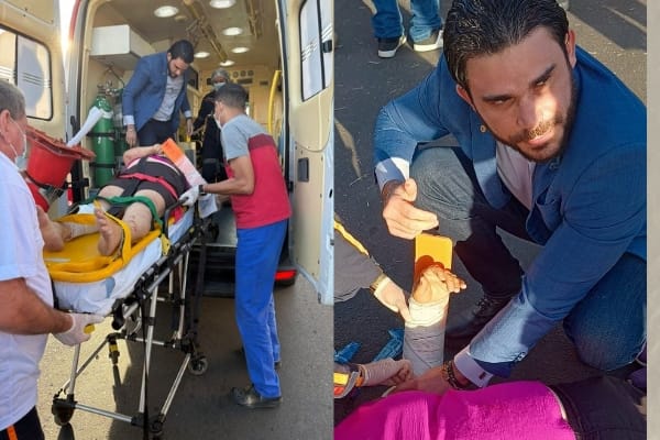 Deputado Dr. Marcus Kalume presta primeiros socorros a mulher atropelada em Floriano