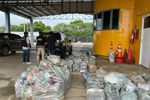 PRF apreende mercadoria sem nota fiscal em Valença no Piauí