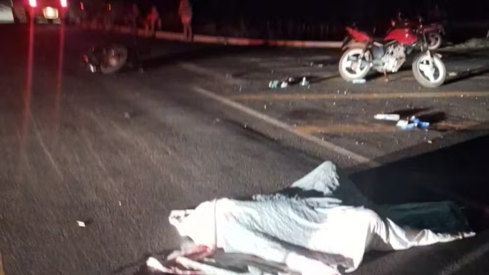 Colisão frontal entre motos deixa um morto e dois feridos em União, no Piauí