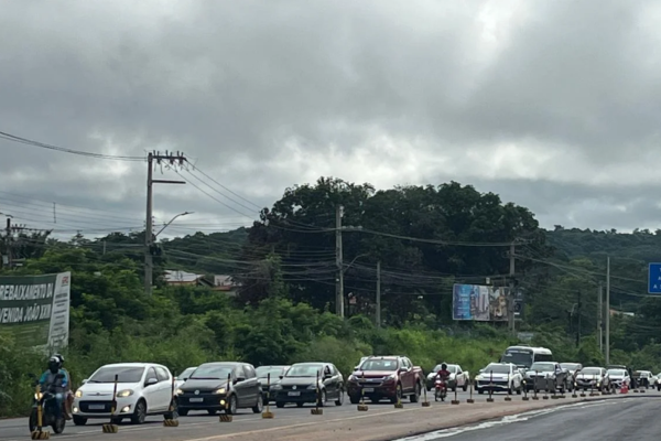 Acidente com motociclista é registrado na BR-343, próximo à Rodoviária de Teresina