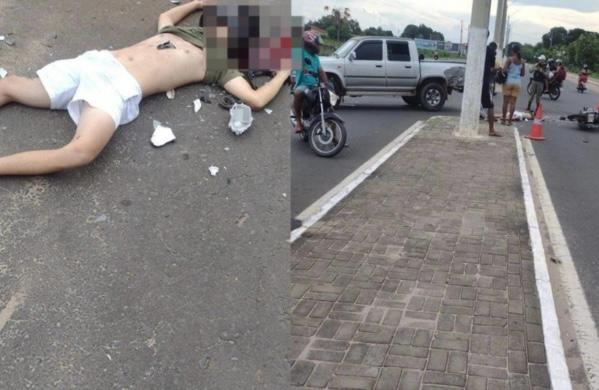 Motociclista morre após colisão violenta com caminhonete em Floriano