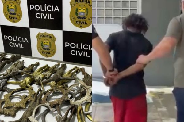 Suspeito é preso por furtar túmulos e vender itens religiosos em Teresina