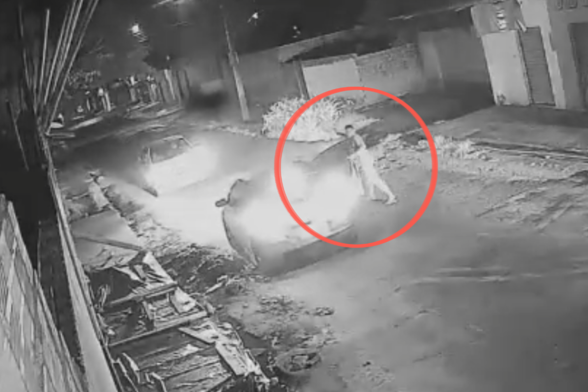 Vídeo: Criminoso atira contra veículo durante tentativa de assalto em Teresina