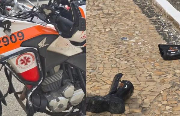 Técnico do Samu fica ferido após acidente a caminho de ocorrência em Teresina