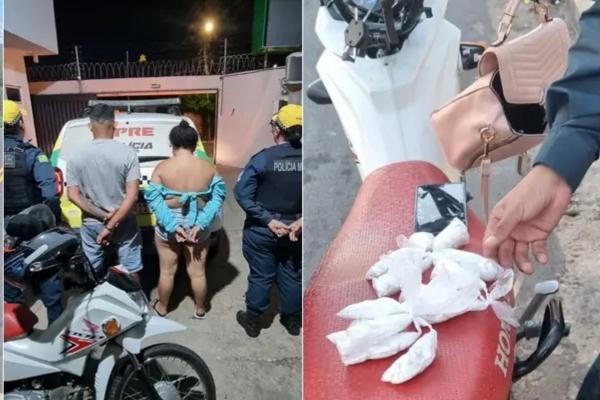 Casal é preso com mais de 250 porções de crack durante blitz na zona Norte