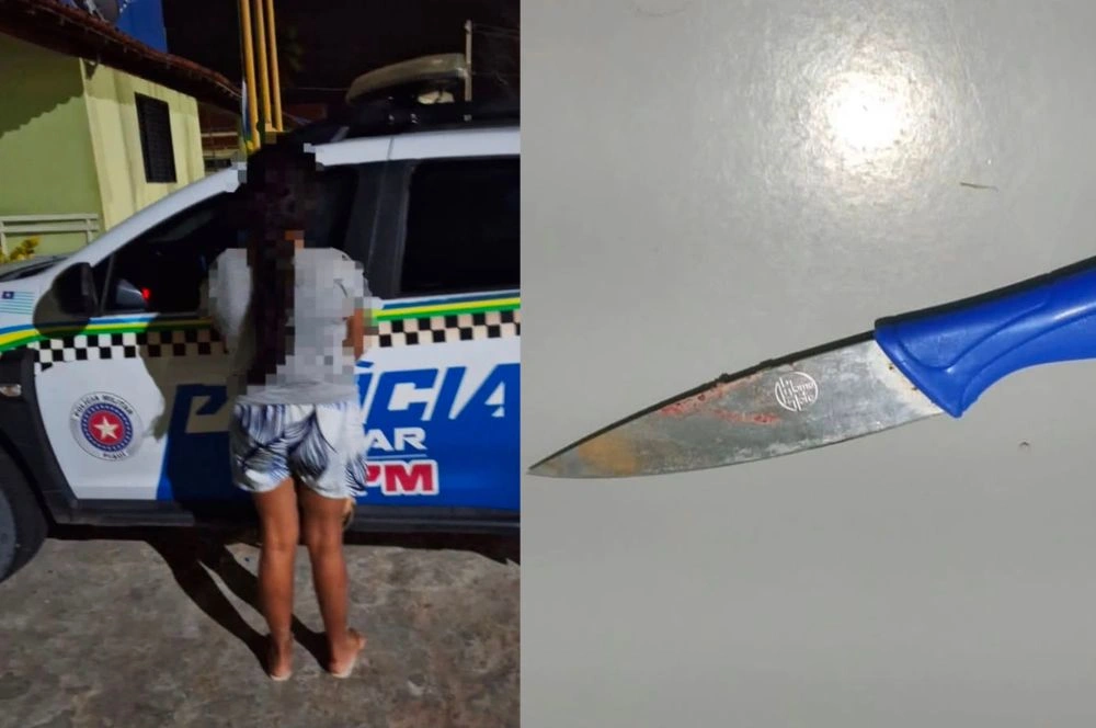 Mulher é presa suspeita de esfaquear companheiro na zona rural de Pio IX