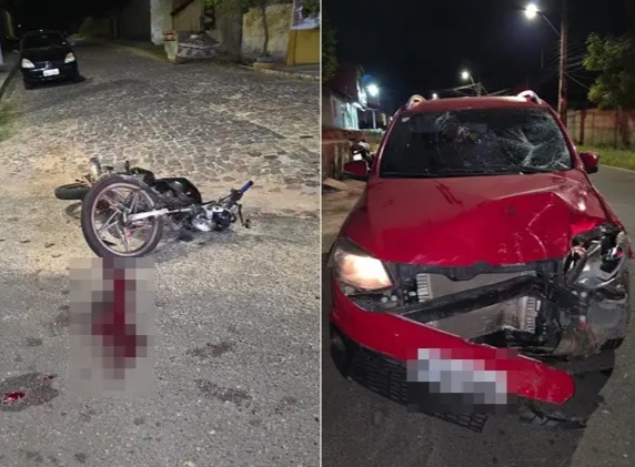 Pai fica gravemente ferido e filha sofre escoriações após atropelamento em Teresina; assista