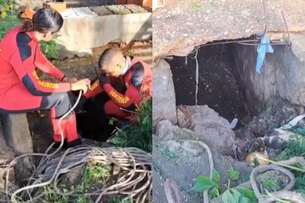 Homem desaparece após cair em bueiro durante chuva forte em Teresina