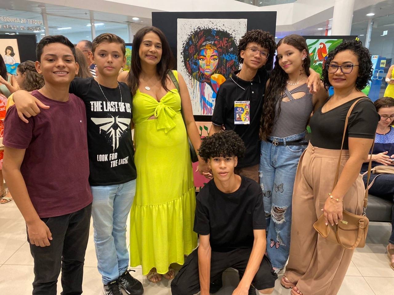 Aluno da rede municipal expõe obra de arte na Exposição ‘Arte é Vida’