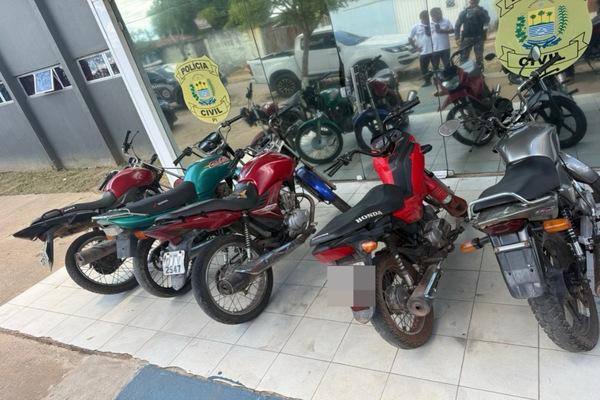 Cinco motos adulteradas são apreendidas pela Polícia Civil em Piripiri