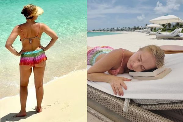 Angélica causa na praia de micro short e Luciano Huck se derrete: “Que vista!”