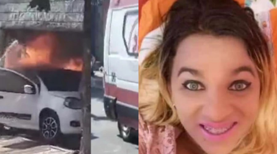 Mulher trans que foi queimada pelo marido dentro de carro morre no HUT