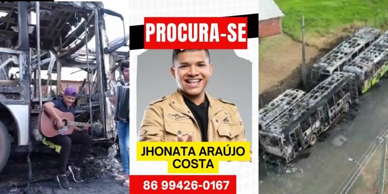 Ônibus queimados em 2023 eram da família de cantor acusado de homicídio no PI