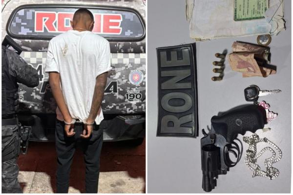 Adolescente é apreendido com arma após perseguição na zona Sudeste de Teresina