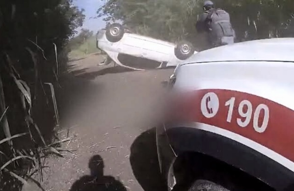 Pai é preso após tentar incendiar carro com filha durante fuga no interior de SP