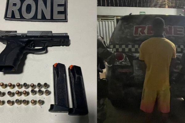 Adolescente de 17 anos é apreendido pela PM portando arma de uso restrito