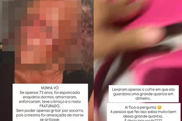Idosa de 73 anos é agredida por criminosos e tem R$ 10 mil roubados em Caracol