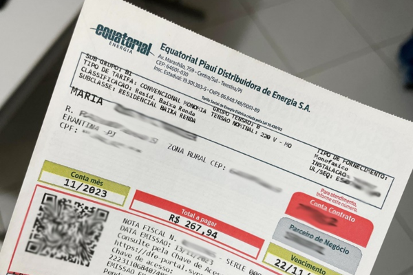 Famílias de baixa renda no Piauí terão energia gratuita a partir de julho