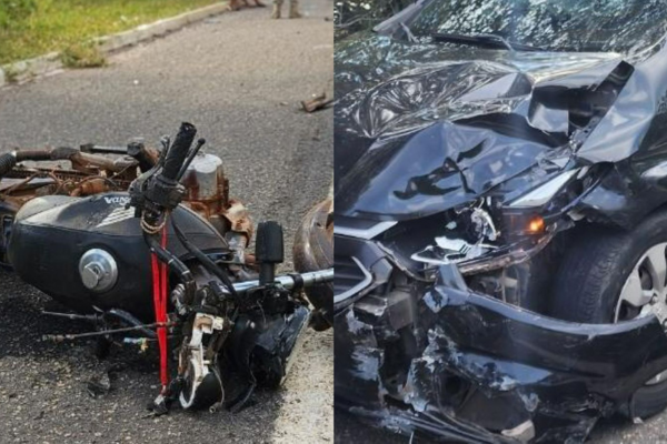 Motociclista de 24 anos morre em colisão com carro entre Piripiri e Brasileira