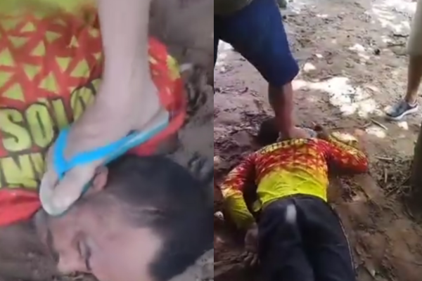 Vídeo mostra populares rendendo suspeito de roubar motos em Teresina; veja