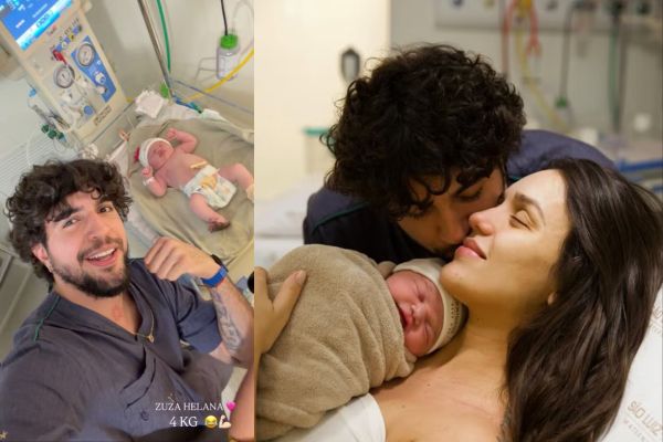 Nasce Zuza, filha de Rafa Kalimann e Nattan; casal celebra chegada da primeira filha