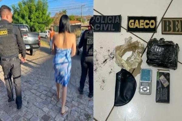 Após prisão do marido, mulher assume tráfico e acaba detida no Piauí
