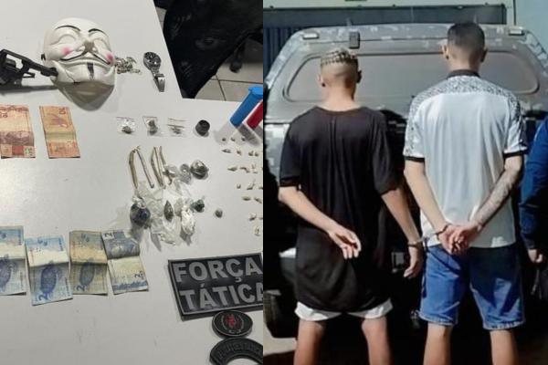 Polícia apreende arma, drogas e prende dois suspeitos na zona Leste