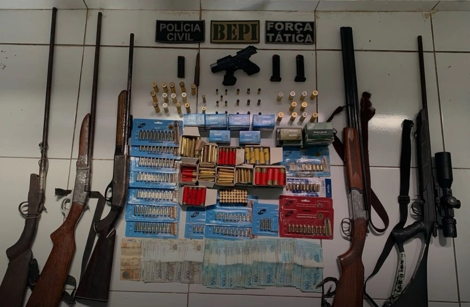 Suspeito de vender armas ilegalmente é preso com munição calibre .50