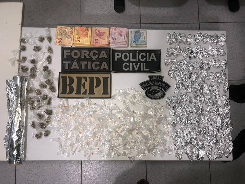 Polícia Militar apreende mais de 300 porções de drogas em Parnaíba