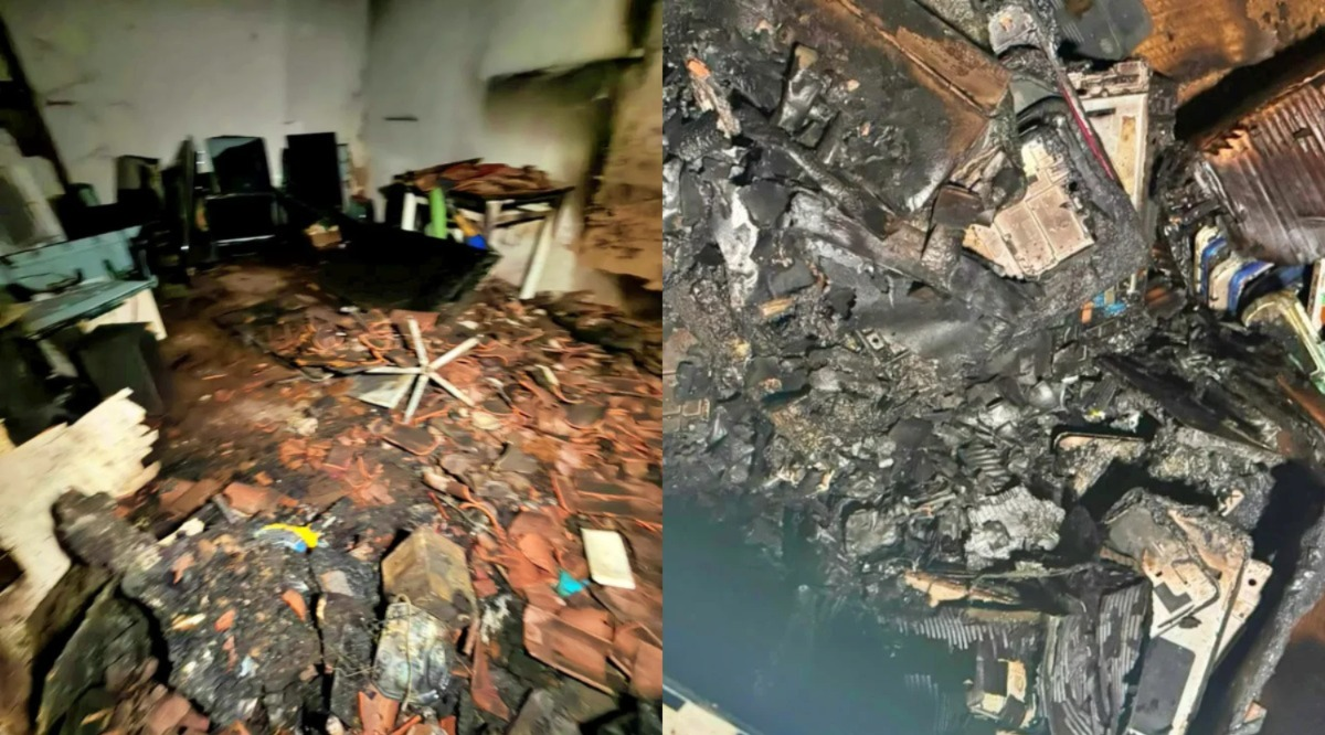 Incêndio de grandes proporções destrói loja de eletrônicos em Bocaina