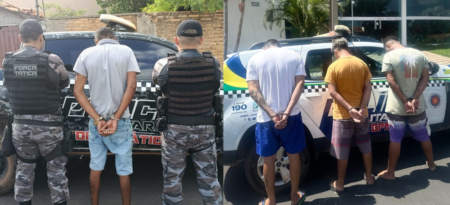 Quatro homens são presos suspeitos homicídio de mulher em Pedro II