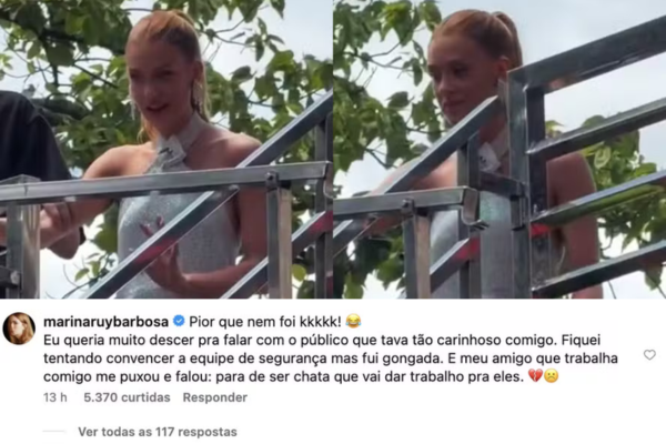 Marina Ruy Barbosa se pronuncia após vídeo viral e nega estar bêbada em trio elétrico