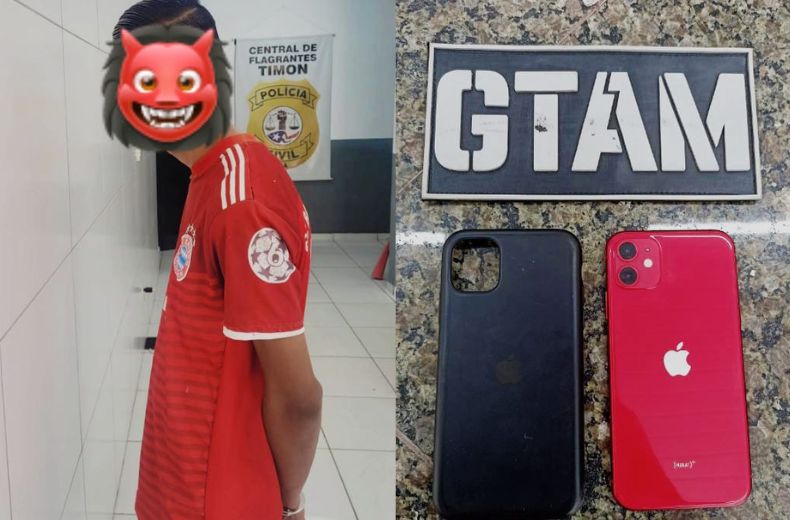 Jovem é preso com celular roubado um dia antes em Timon