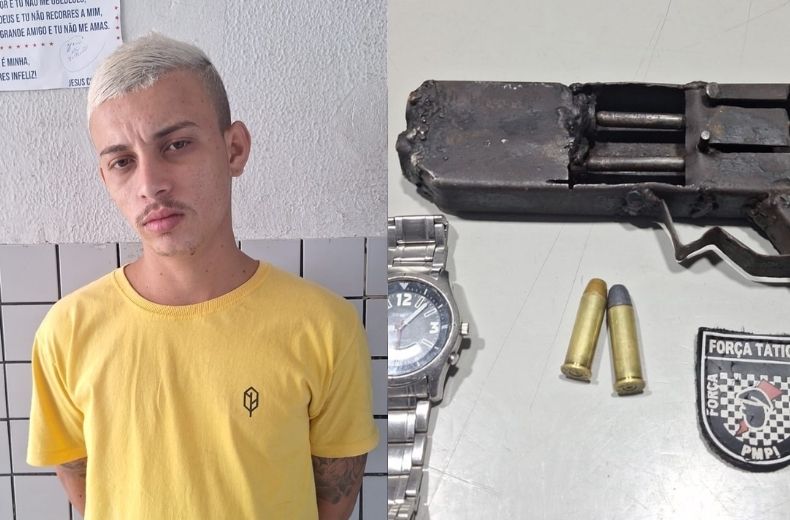 Suspeito é preso por porte ilegal de arma de fogo na Zona Sudeste de Teresina