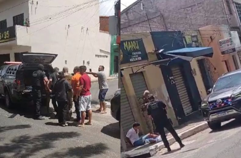 Família tenta impedir prisão durante operação da Denarc em Teresina