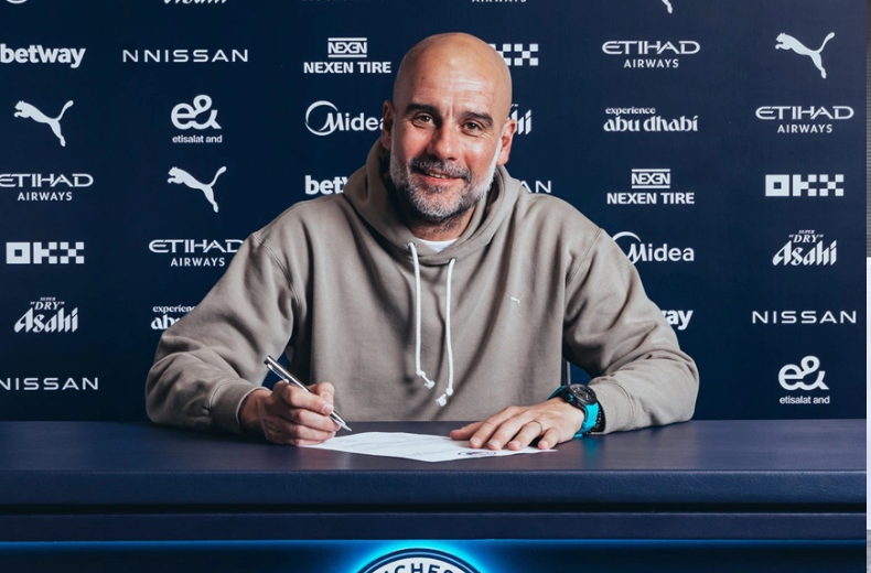 Manchester City renova contrato com Pep Guardiola até o final de 2027