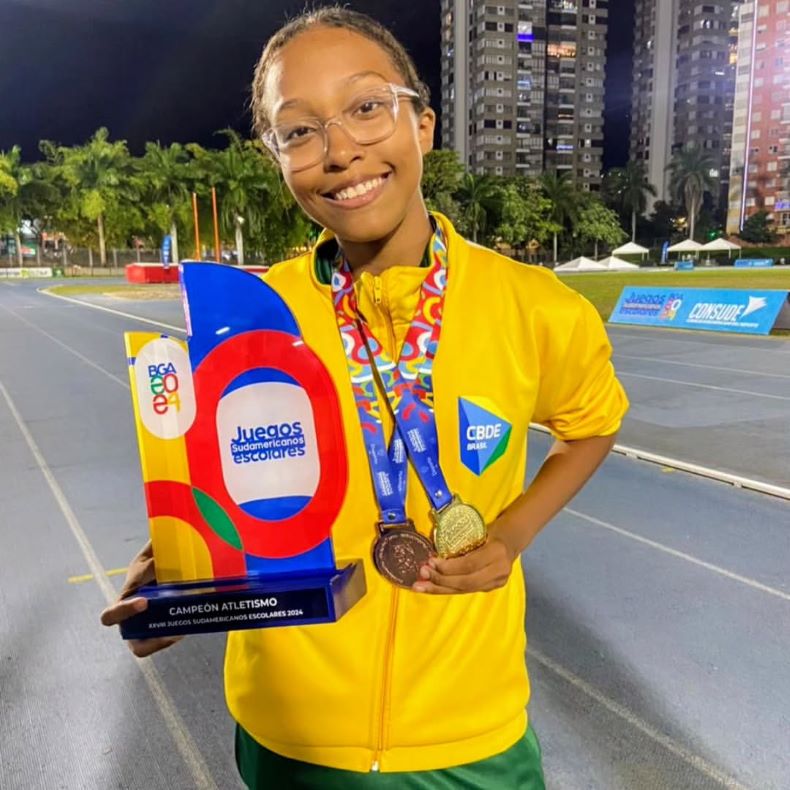 Atleta piauiense participa dos Jogos Escolares Sul-americanos da Colômbia