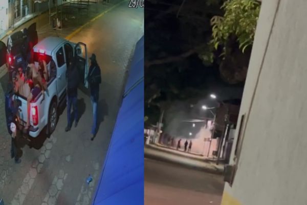 Quadrilha invade banco, faz reféns e explode caixas eletrônicos; assista
