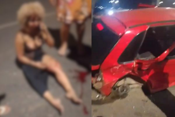 Criança de 3 anos e quatro adultos ficam feridos em colisão na zona Norte