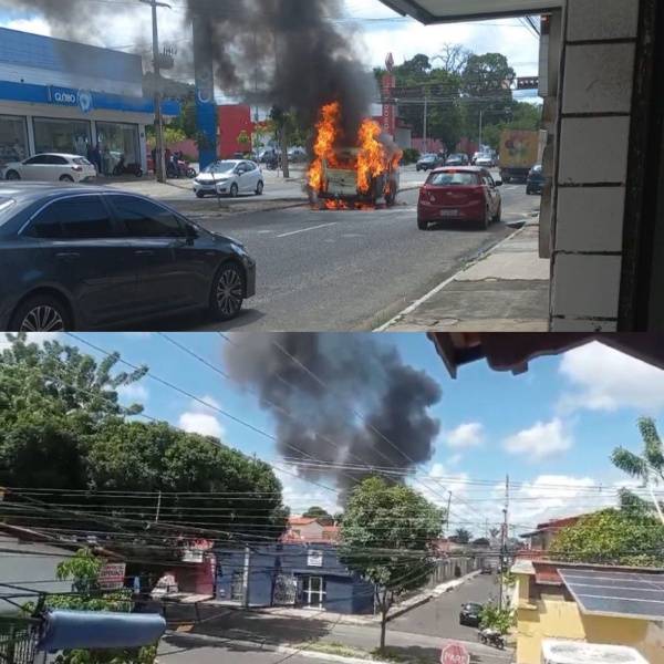 Fábrica é atingida por incêndio e Kombi destruída por fogo em Teresina