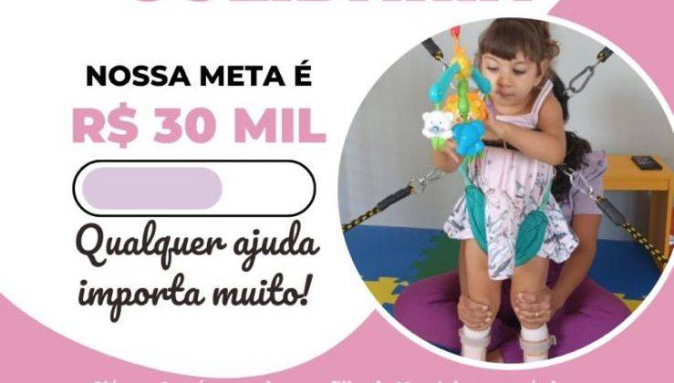 Família piauiense busca apoio para realizar sonho de ver filha caminhando
