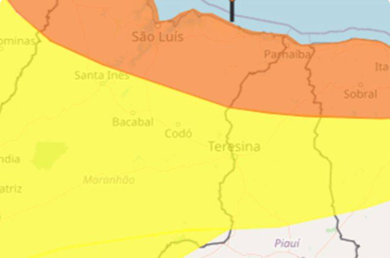 Piauí: 108 cidades serão atingidas por tempestade e ventos de até 100 KM/h