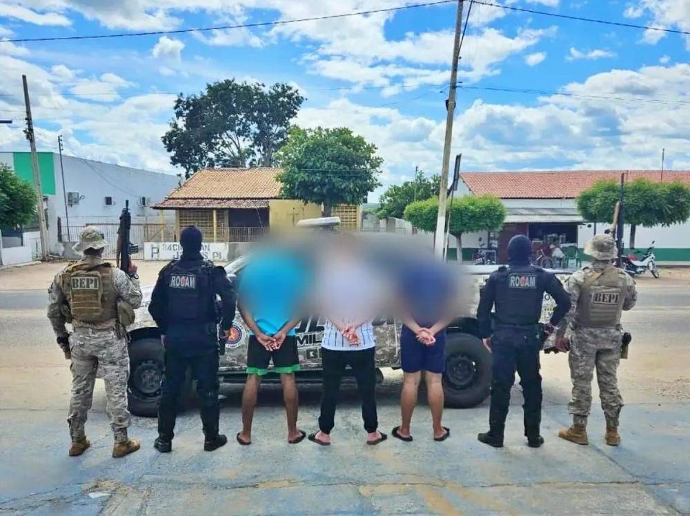 Três suspeitos são detidos por estupro de vulnerável em Alegrete do Piauí