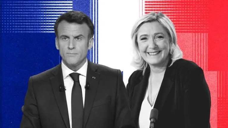 Emmanuel Macron perde 1° turno das eleições para o partido de direita de Marine Le Pen